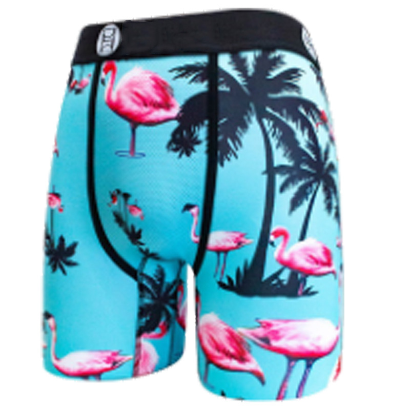 Picture of Men's Underwear Cartoon Print Men's Quick-Drying Boxer Briefs Sports Underwear Fitness Extended Underwear Men's Wholesale