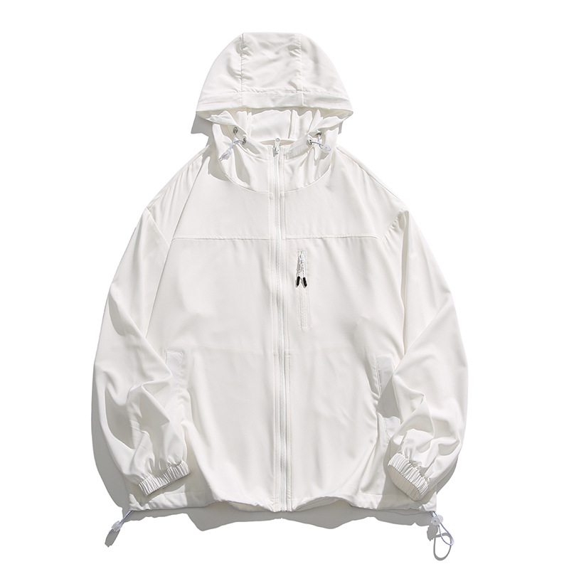 Picture of Spring and Autumn Work Jacket Men's Couple's Summer Sun Protection Clothing Trendy Brand Japanese Street Contrast Color Stitching Hooded Jacket