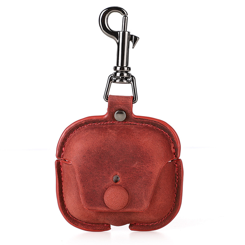 Picture of Suitable for airpods3 Protective Case Leather Hanging Buckle Portable Drop-resistant Apple Third Generation Bluetooth Headset Leather in stock