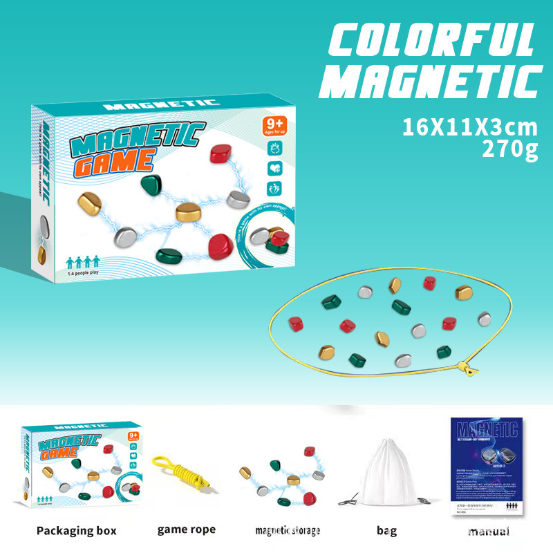 Picture of Cross-border magnetic effect on war chess stepping on thunder magnet induction puzzle interactive desktop games chess board games children's toys