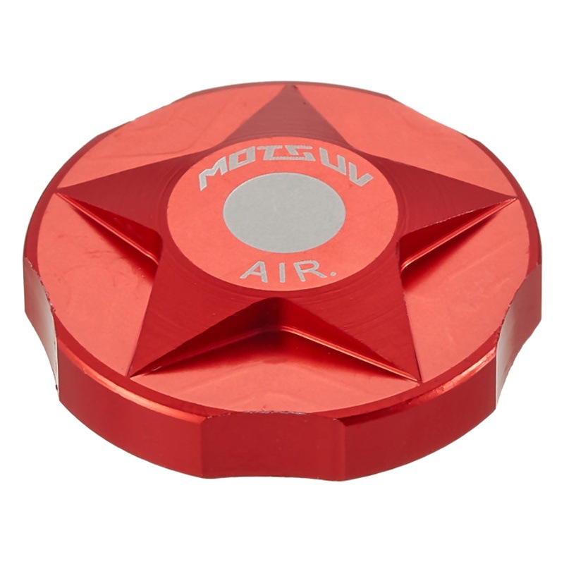 Mountain bike bicycle shock absorber front fork shoulder cover aluminum alloy air chamber cover shoulder control cover air fork dust cover air nozzle cap