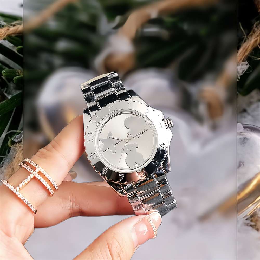 New waterproof ladies watch female student steel band watch shake sound explosion a generation of hair with logo watch