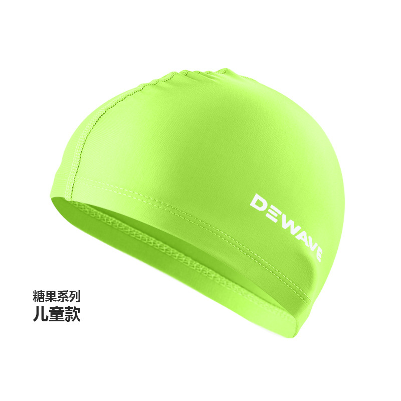 Picture of Swimming cap adult cloth cap swimming cap polyester nylon four needle six thread unisex large swimming belt paper card wholesale
