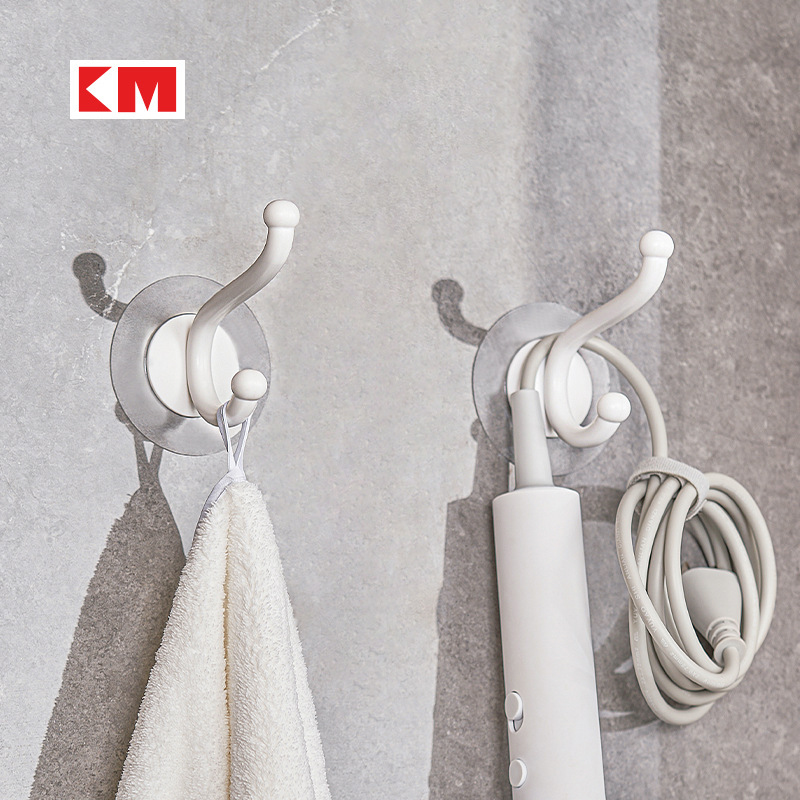 Hanging hook perforated fixed wall hanging clothes wardrobe shoe cabinet hanger clothes hook into the door porch hook wholesale