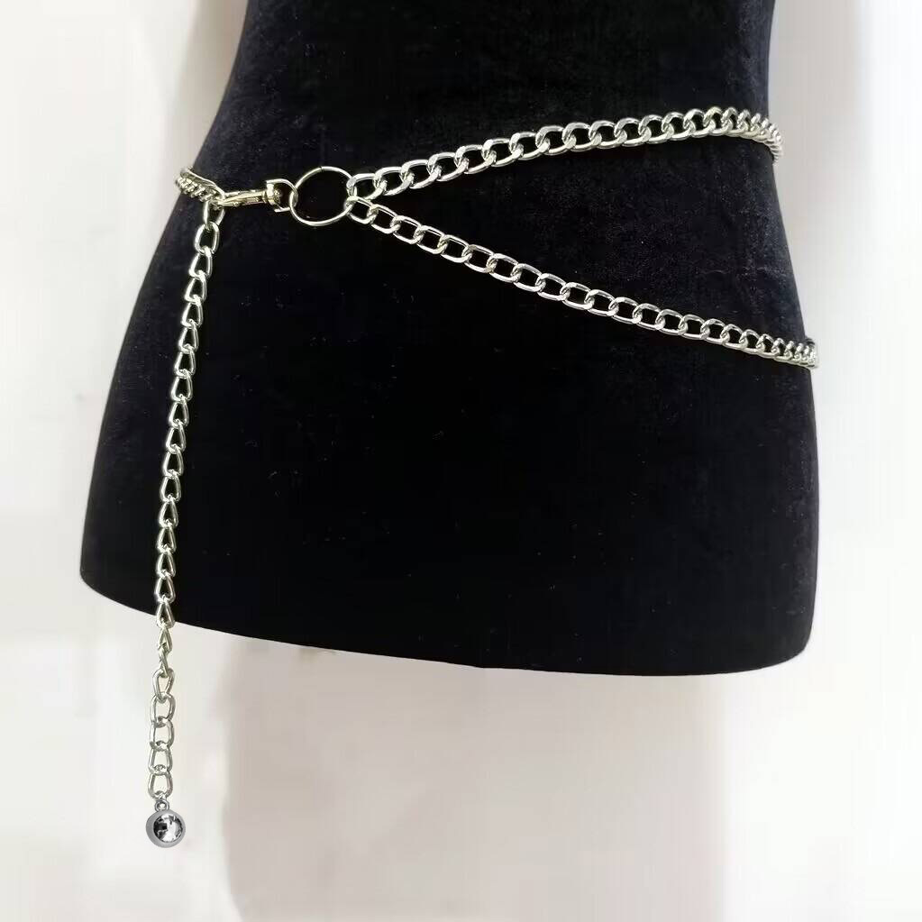 Picture of European and American cross-border new retro trendy metal ring waist chain female punk style versatile multi-layer chain waist accessories