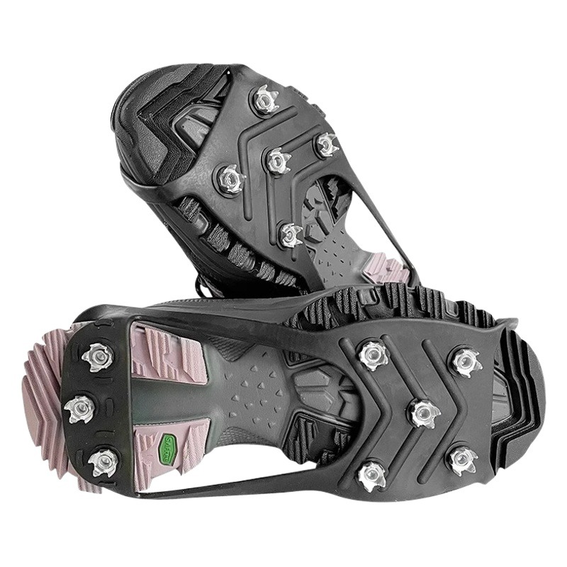 Ice claw non-slip shoe cover five or eight teeth winter outdoor shoe nails winter sole stickers artifact mountaineering ice snow shoes chain