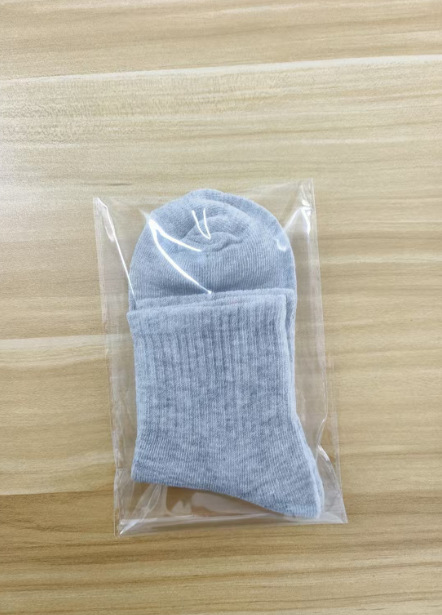 Picture of Men's socks cotton socks men's black white gray mid-calf length socks men's sports long white socks thin white socks