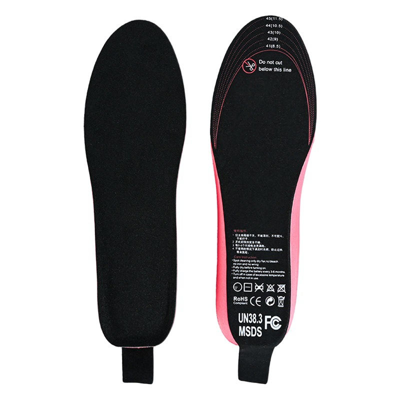 Cross-border heating insole USB charging intelligent remote control electric heating insole can be cut foot warmer insole wholesale