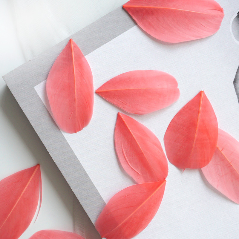 Picture of Goose feather floating head color feather decoration diy jewelry earrings earrings dream catcher handmade material accessories small feathers
