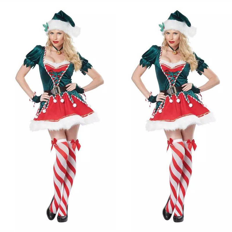 Picture of Adult Christmas Tree Green Costume cosplay Costume Christmas Couple Party Costume Stage Costume Wholesale