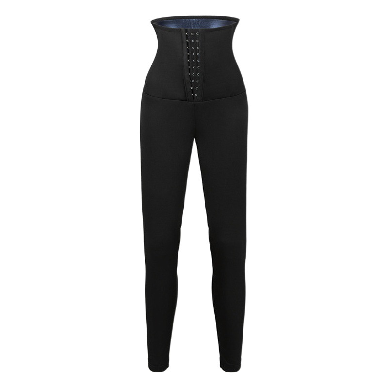 Belly Control Pants Cross-Border Women's Sports Fitness Waist Sweat Trousers Waist Thickened Buttoned Butt Lift Tummy Control Shaping Pants