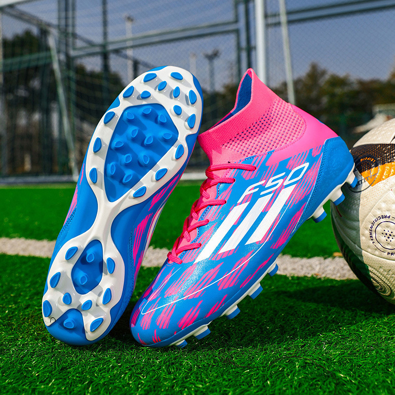 Cross-Border World Cup High-Top Football Shoes for Men, Teenagers, Students, Women, Tf Broken Nails, Ag Long Nails, Game Training Sneakers