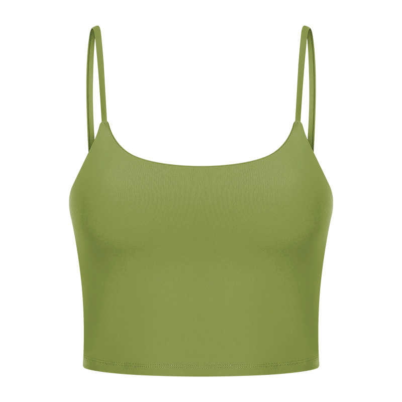 Picture of New Yoga Top Women's Sports Underwear with Chest Pad Thin Belt Beauty Back Fitness Vest Sling Yoga Clothing C5238