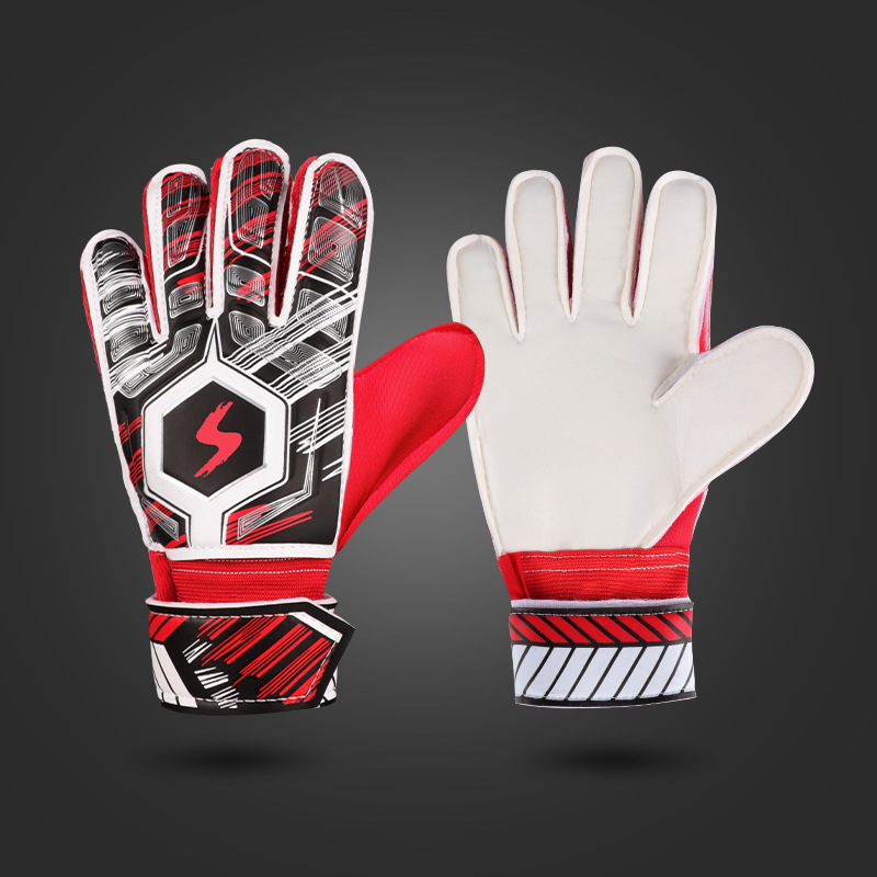 Picture of Shiwei cross-border new children's adult football goalkeeper gloves goalkeeper gloves latex non-slip breathable wear-resistant