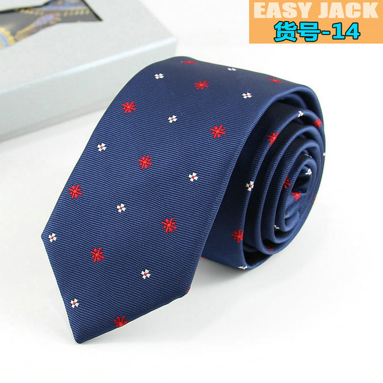 Picture of Men's tie Korean narrow fashion Wedding groom best man casual tie 6cm business professional collar fittest wholesale