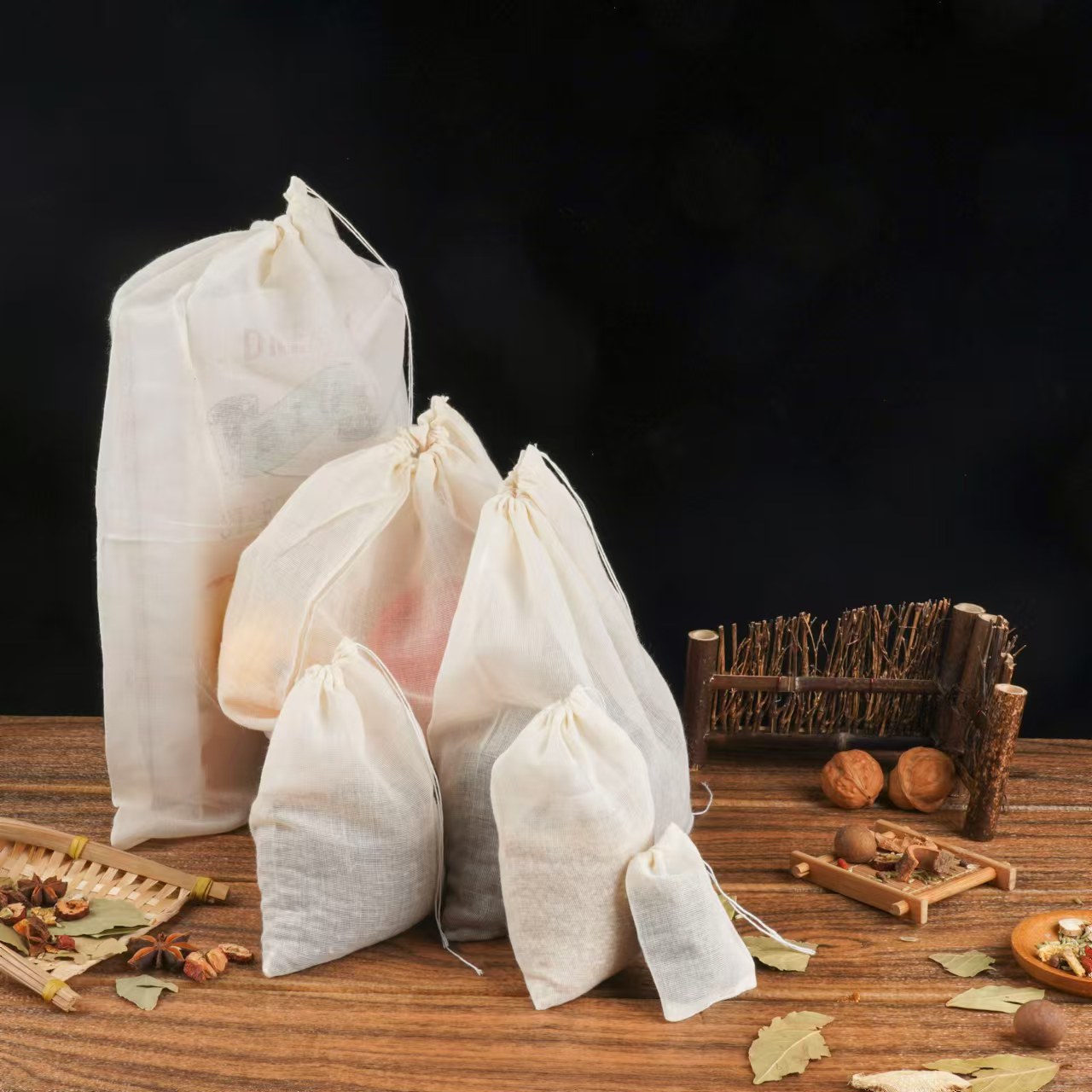 15*20cm cotton bag soup bag decocting bag seasoning slag bag halogen bag filter bag seasoning bag sparkling wine bag