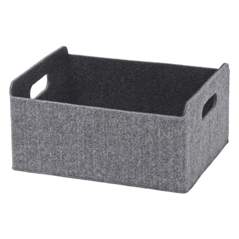 Wholesale Felt Household Products Storage Box Small Room Desktop Wardrobe Folding Storage Bag Dirty Clothes Basket Dustproof Finishing