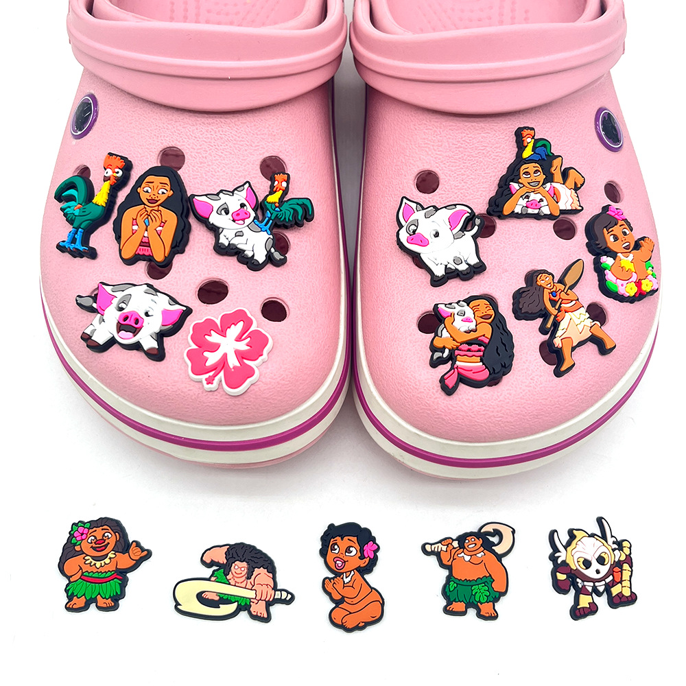 15 suit Ocean Wonder Cave Shoes Shoes Flower Shoe Buckle Accessories Decorative Buckle Soft Rubber DIY Cave Shoes Accessories