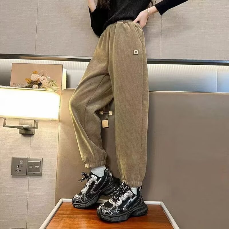 Picture of Girl's Casual Pants 2024 New Children's Outer Wear Pants Large Children's Western Style Spring and Autumn Corduroy Pants