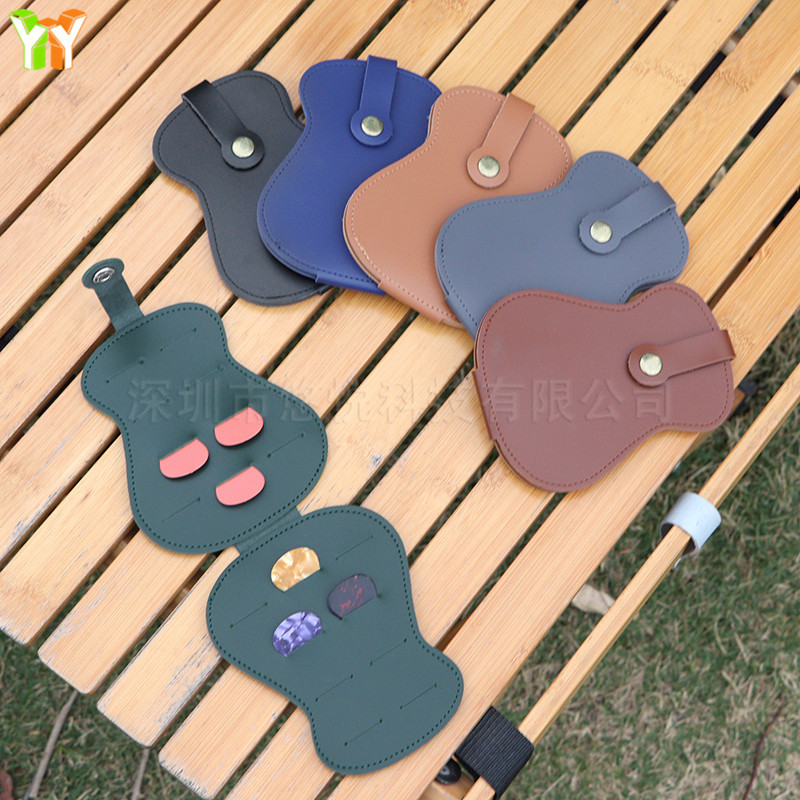 Guitar pick bag folk acoustic guitar pick storage bag 16 PCs pick box ukulele pick storage bag