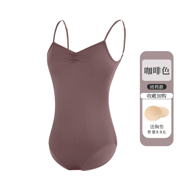 Picture of Ballet Dance Practice Suit Women's Halter Backless Suit Summer Adult Art Examination Dance Suit Gymnastics Suit