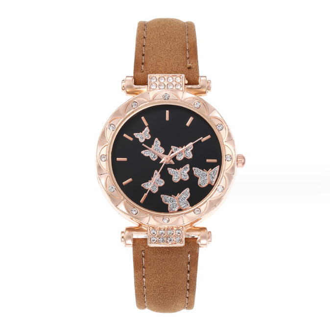 Picture of New TikTok Popular Women's Watch Fashion Simple Watch Butterfly Digital Belt Watch Wholesale