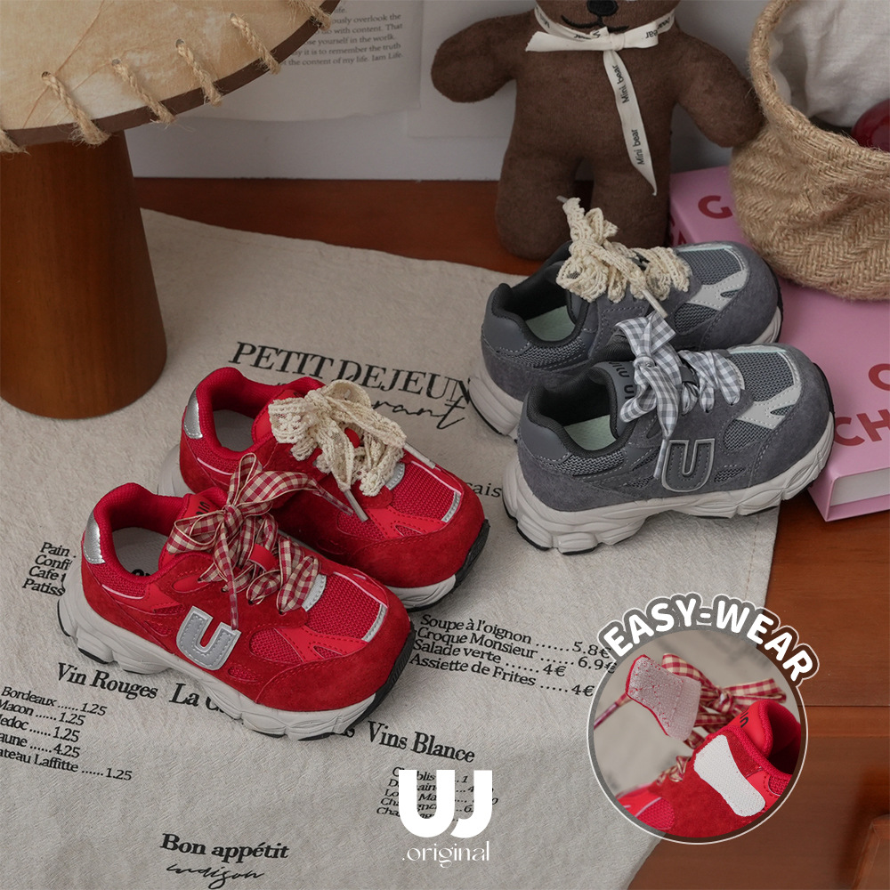 W. "Samuel is a thousand gold" girl's old money wind autumn and winter father sneaker 247036
