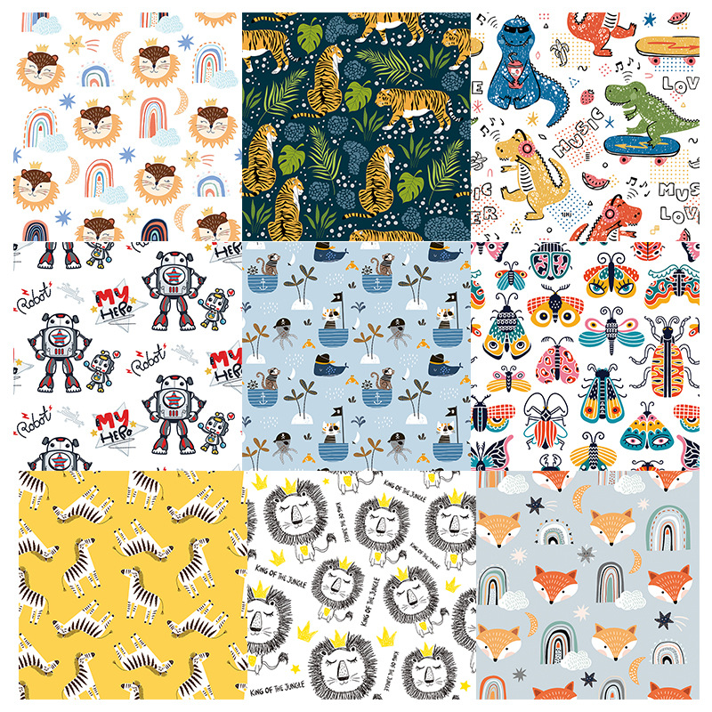 Digital Printed Fabric Washable Sanitary Pads Adult Diapers Waterproof Breathable Tpu Coated Cloth Pul Waterproof Polyester Cloth