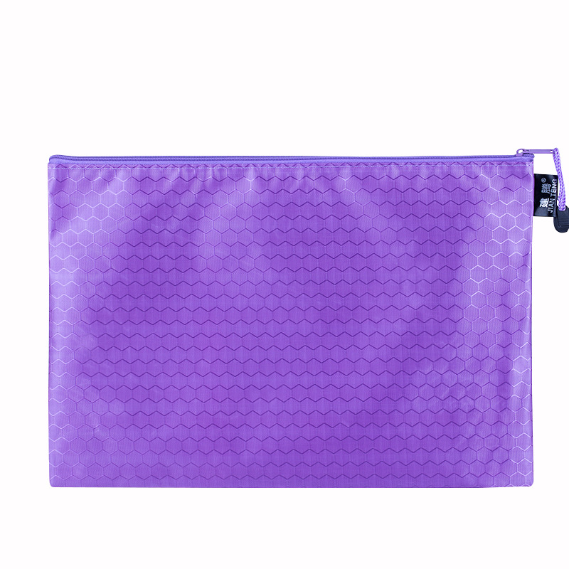 Picture of Jian Teng A4 Football Pattern File Bag Waterproof Thickeneded Canvas Zipper Bag Information Bag Student File Stationery Bag