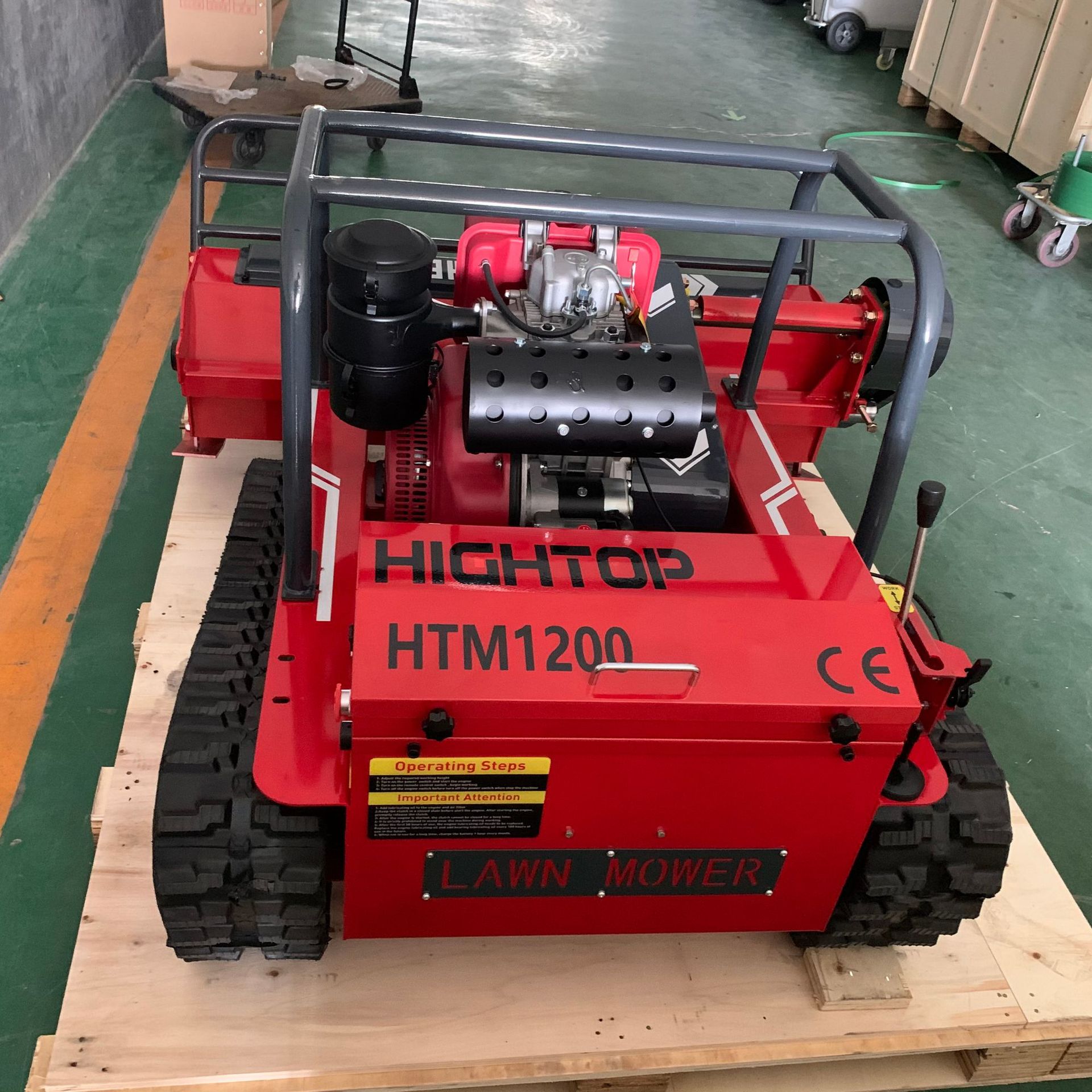 Small Remote Control Lawn Mower Manufacturer Ht800 Type Crawler Remote Lawn Mower Lawn Mower Price Export