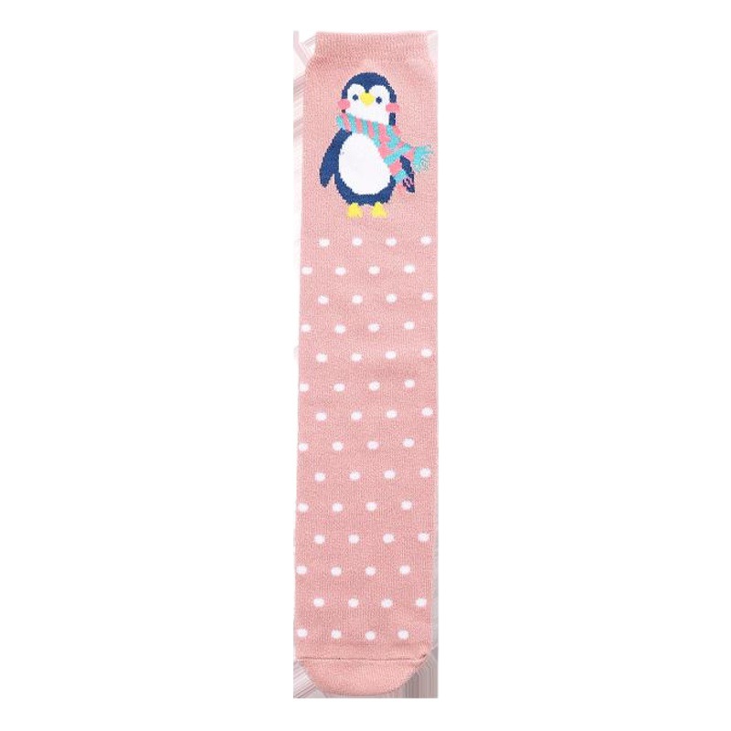 Children's Long Socks Spring and Autumn Thin Girls' Mid-length Socks Cute Cartoon Socks Baby Semi-high Socks Cuff Socks