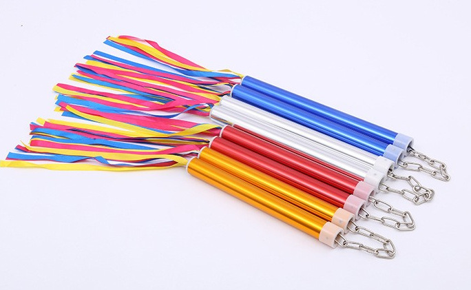 Picture of Factory wholesale aluminum alloy nunchakus ribbon aluminum alloy nunchakus children training nunchakus performance nunchakus