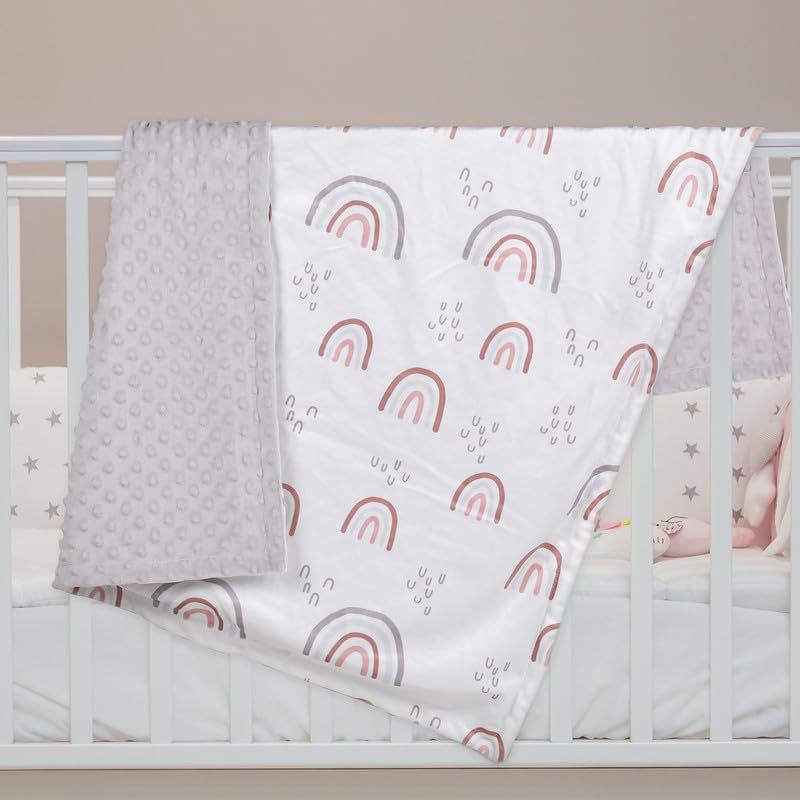 Picture of Cross-border Double-layer Bean Blanket Blanket Children's Nap Blanket Air Conditioning Cover Crystal Velvet Bubble Blanket