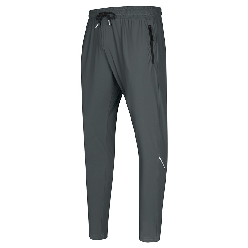 Picture of Ice Silk Stretch Quick-drying Pants Sports Pants Men's Thin Casual Foot-collecting Foot-binding Loose Summer Draping Anti-wrinkle Long Pants