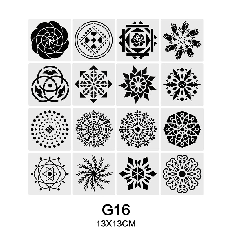 Cross-border Amazon madala painting template mandala tools copy creative painting drawing board suit