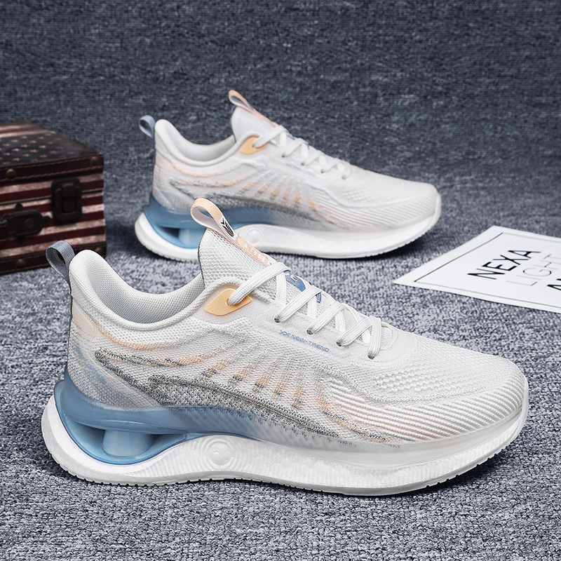 Unisex Flying Mesh Surface Comfortable Breathable Popcorn sneaker Fashion All-match Running Shoes Lightweight Running Shoes