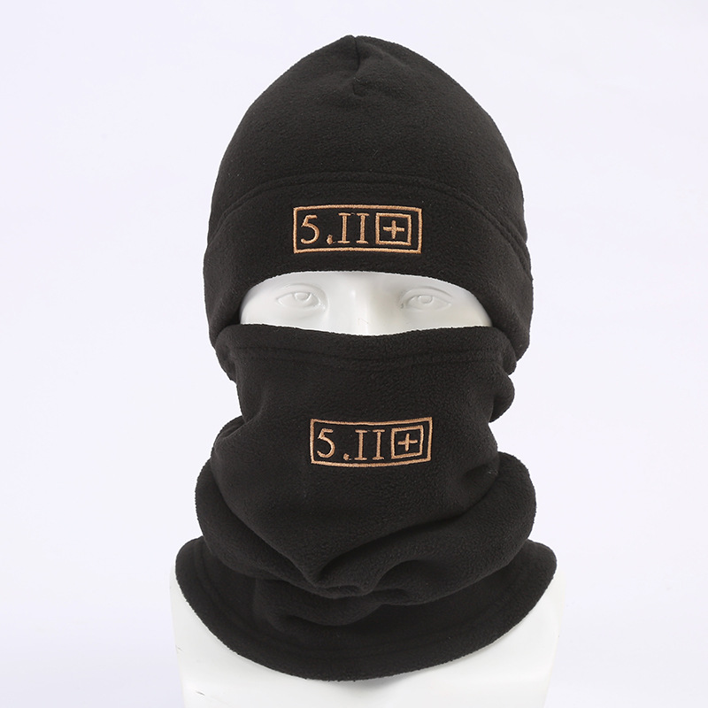 Cross-Border Camouflage Fleece Warm Hat, Cycling Hat, Winter Windproof Hat, Outdoor Sports Neck Warmer, Cold-Proof Thickened Headgear