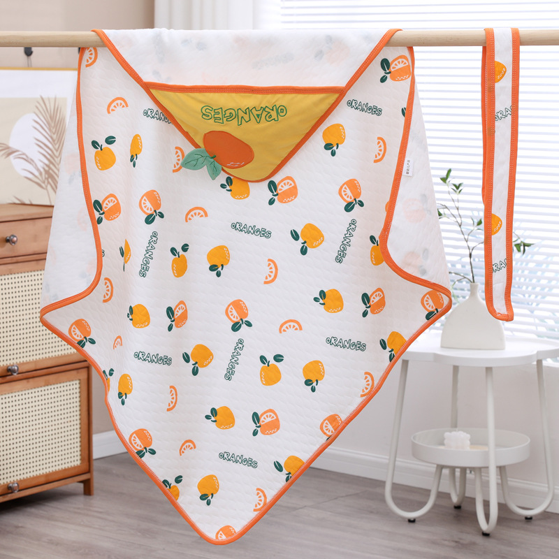 Picture of Baby Blanket Pure Cotton Type a Soft Breathable Delivery Room Newborn Swaddle Four-Season Universal Baby Blanket Anti-Jump