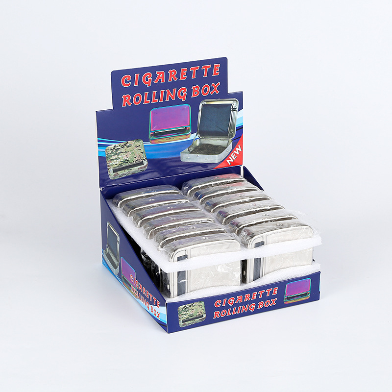 Picture of Manufacturer's Best-Selling 70Mm78Mm Metal Cigarette Box Portable Stainless Steel Cigarette Rolling Machine Manual Semi-Automatic Adjustable