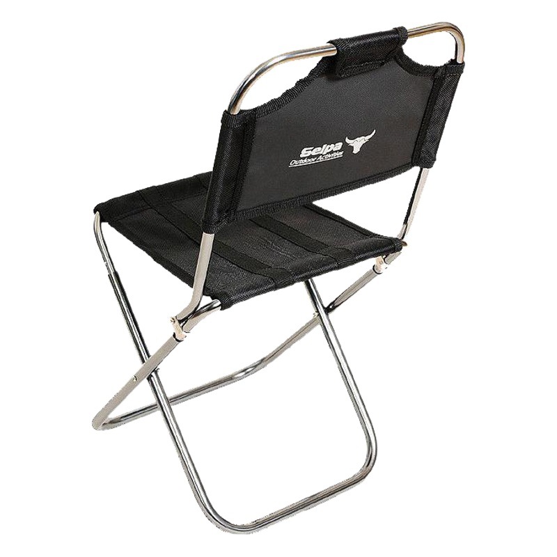 Outdoor Mountaineering Foldableing Chair Camping Barbecue Aluminum Alloy Back Chair Portable Fishing Chair Train Stool Elderly Mazar