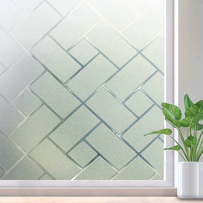 Electrostatic window glass sticker balcony bathroom bathroom anti-light transparent opaque anti-peep privacy film