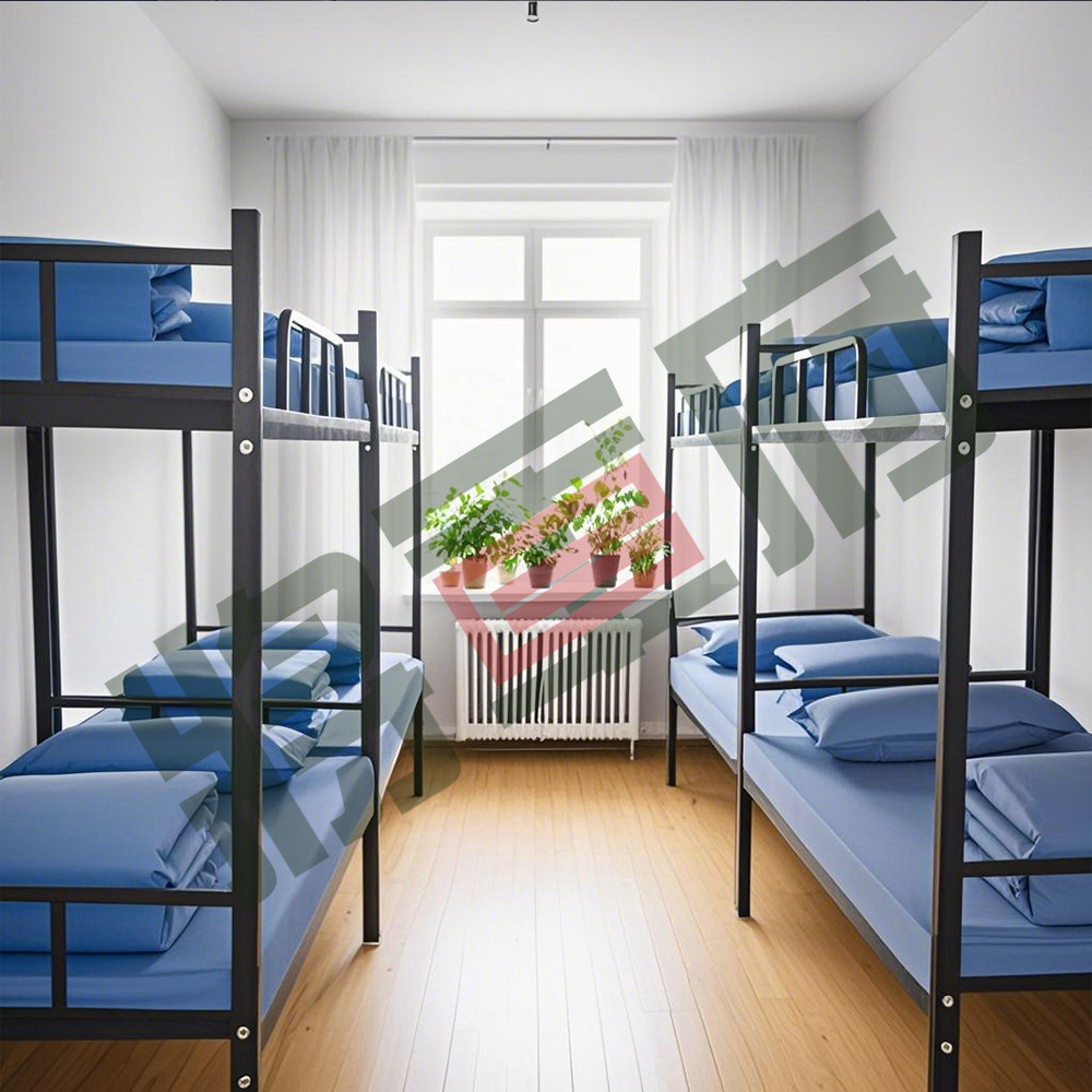 Picture of Three-Piece Bed Sheet and Duvet Cover Set, Fire Flame Blue Pure Cotton Fitted Sheet, Class a All-Cotton Duvet Cover, Six-Piece Bedding Set for Dormitory Use