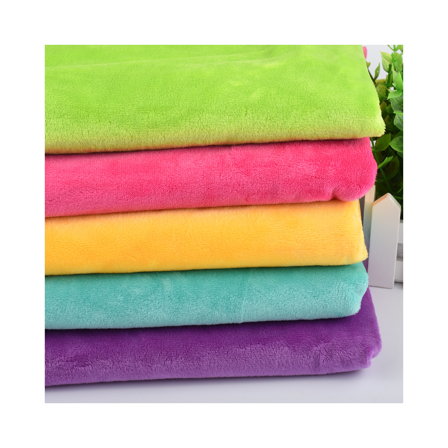 Picture of Multicolor in stock 1.5 Crystal Super Soft Plush Fabric Toy Cloth Bag Air-conditioning Blanket Thermal Composite Interior Fabric