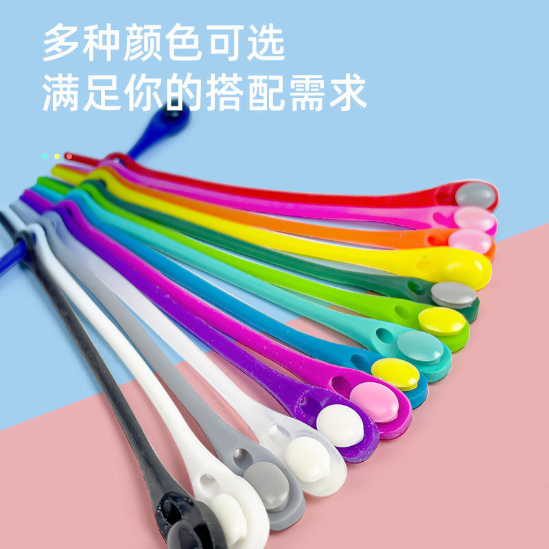 Lazy Shoelaces, No-Tie Silicone Elastic Shoelace Buckles, No-Tie Colorful New Creative Elastic Stretch, Suitable for All Seasons