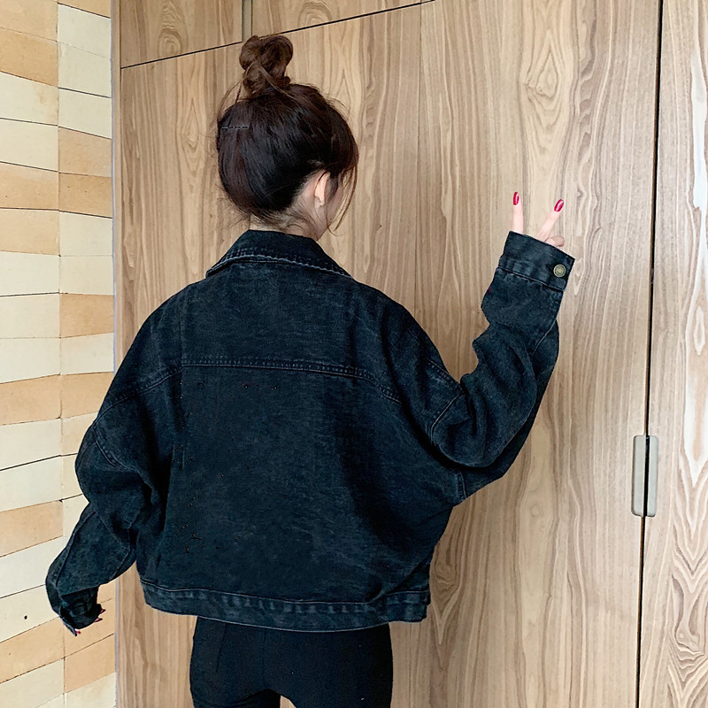 Picture of Cross-border 2022 Spring and Autumn New Korean Style Loose Denim Jacket Women's Short Women's Jacket All-match Top Instagram Fashion