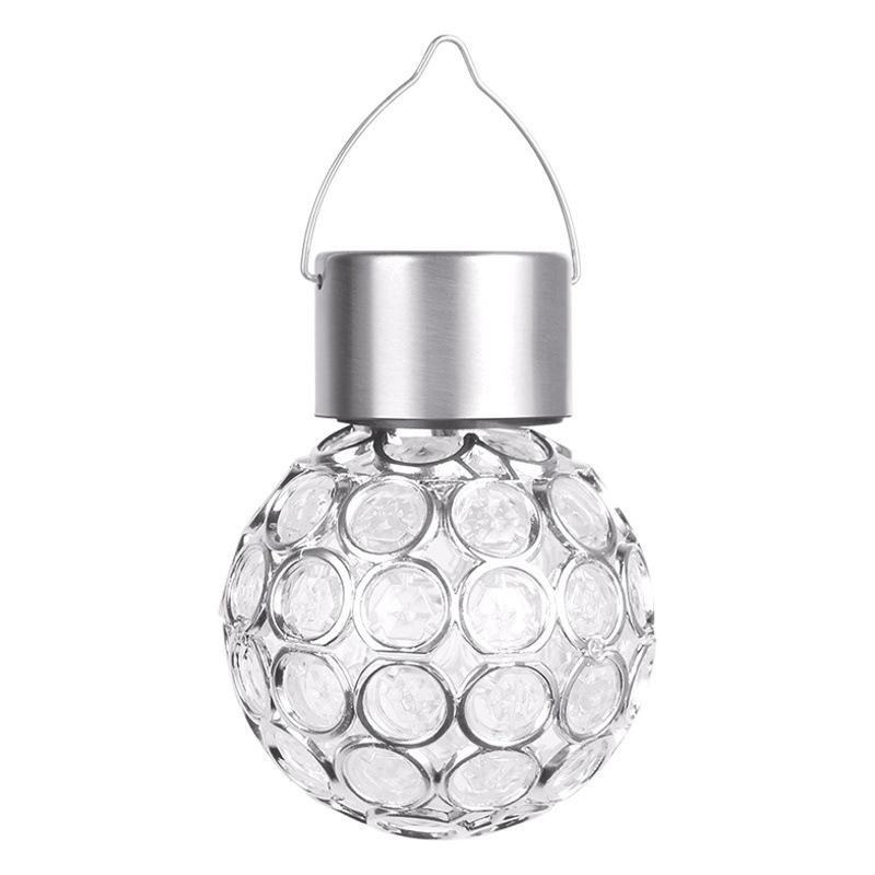 Amazon Cross-Border New Solar Hanging Light Outdoor Rainproof Chandelier Light Control Cut Out Light Lawn Garden Courtyard Light