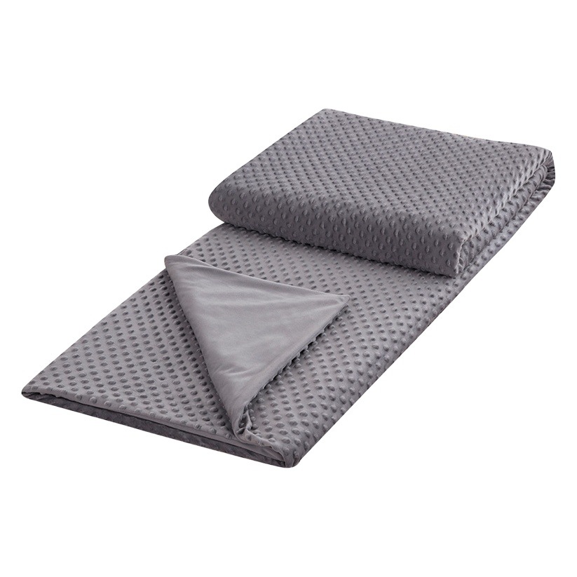 Cross-border foreign trade crystal velvet gravity quilt cover solid color bubble velvet gravity blanket special quilt cover manufacturers wholesale