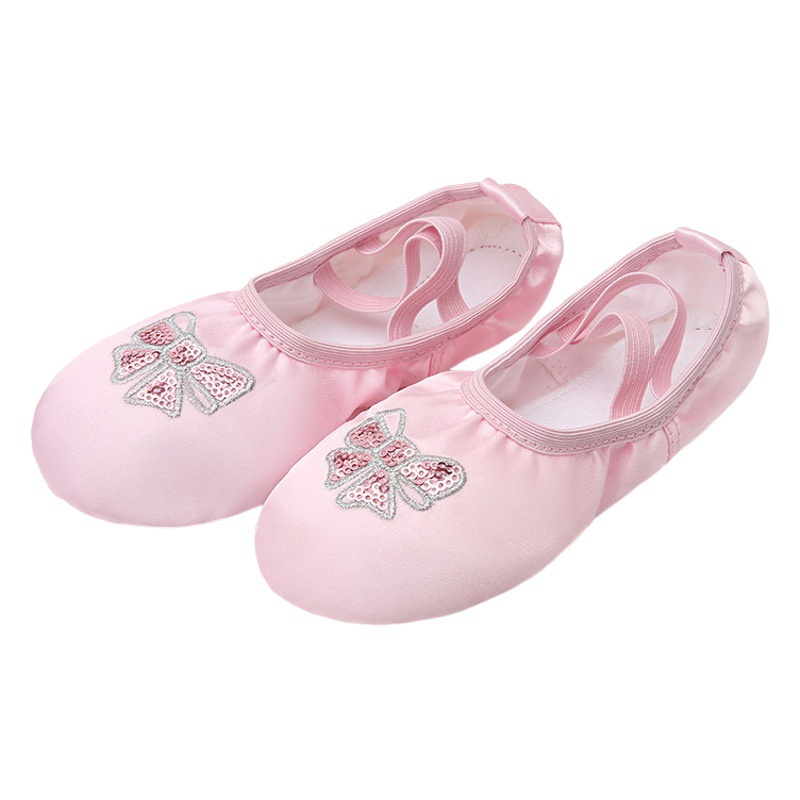 Children's Dance Shoes Girls Soft Sole Practice Shoes Kindergarten Stage Shoes Baby Ballet Dance Shoes Cat Claw Shoes