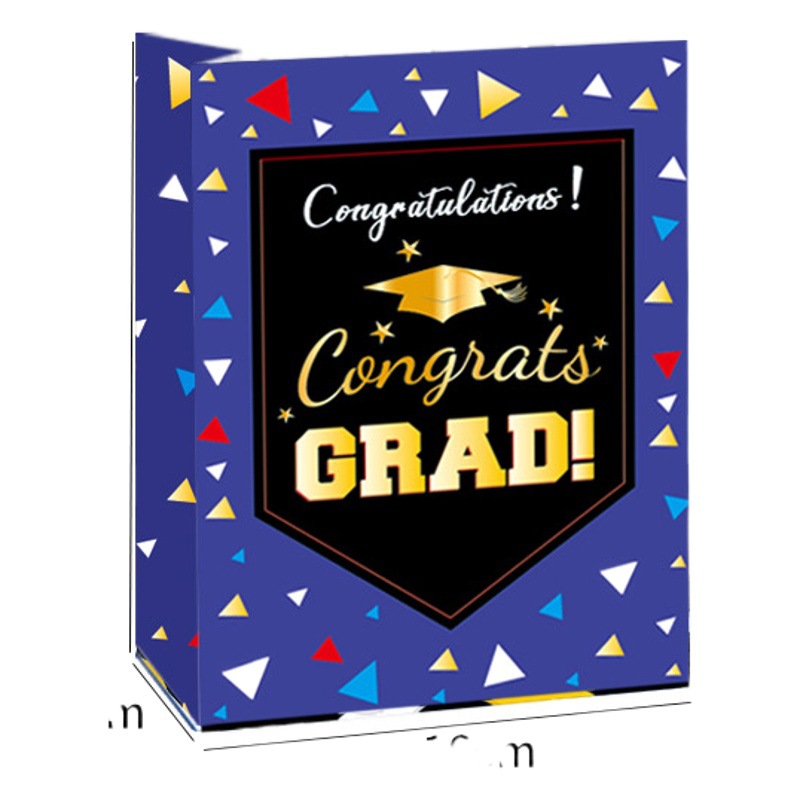 Amazon graduation season theme paper bag white kraft paper bag birthday party gift bag shopping jewelry handbag