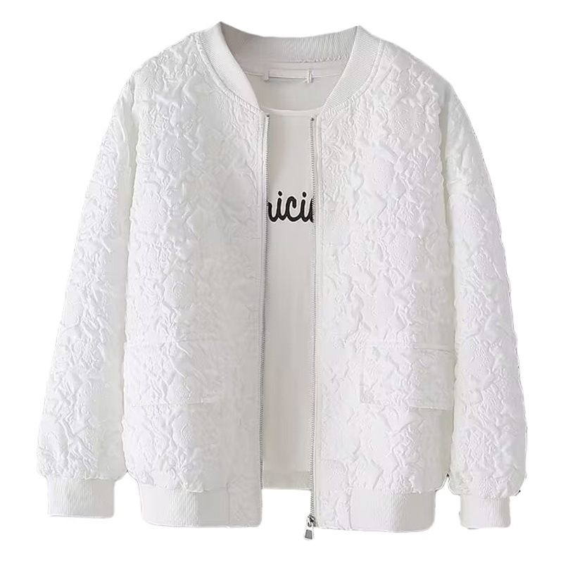 Picture of Women's Short Baseball Uniform Women's Tops 2024 New Korean Style Early Spring Casual Small Tops Western Style Top